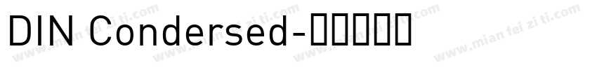DIN Condersed字体转换